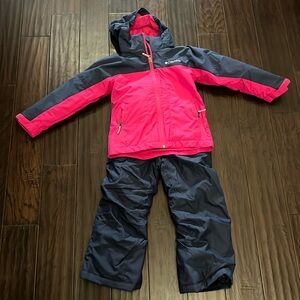 Columbia girls ski jacket and matching pants
